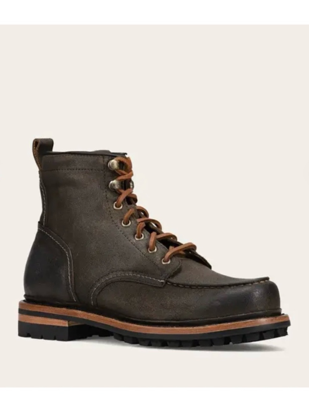 New Frye Men's Hudson Workboot Lug Sole Chocolate Sz 9